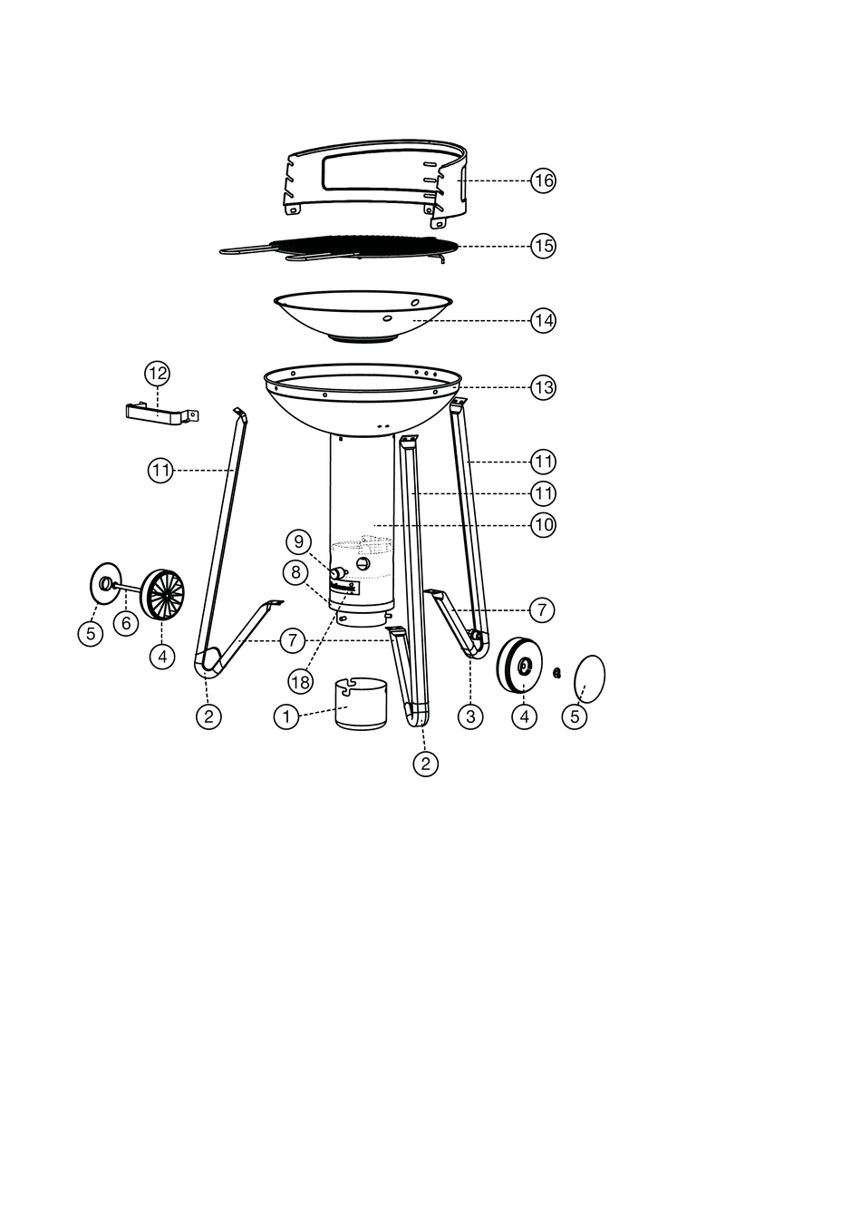 Spare parts Adam 50 Top with plancha